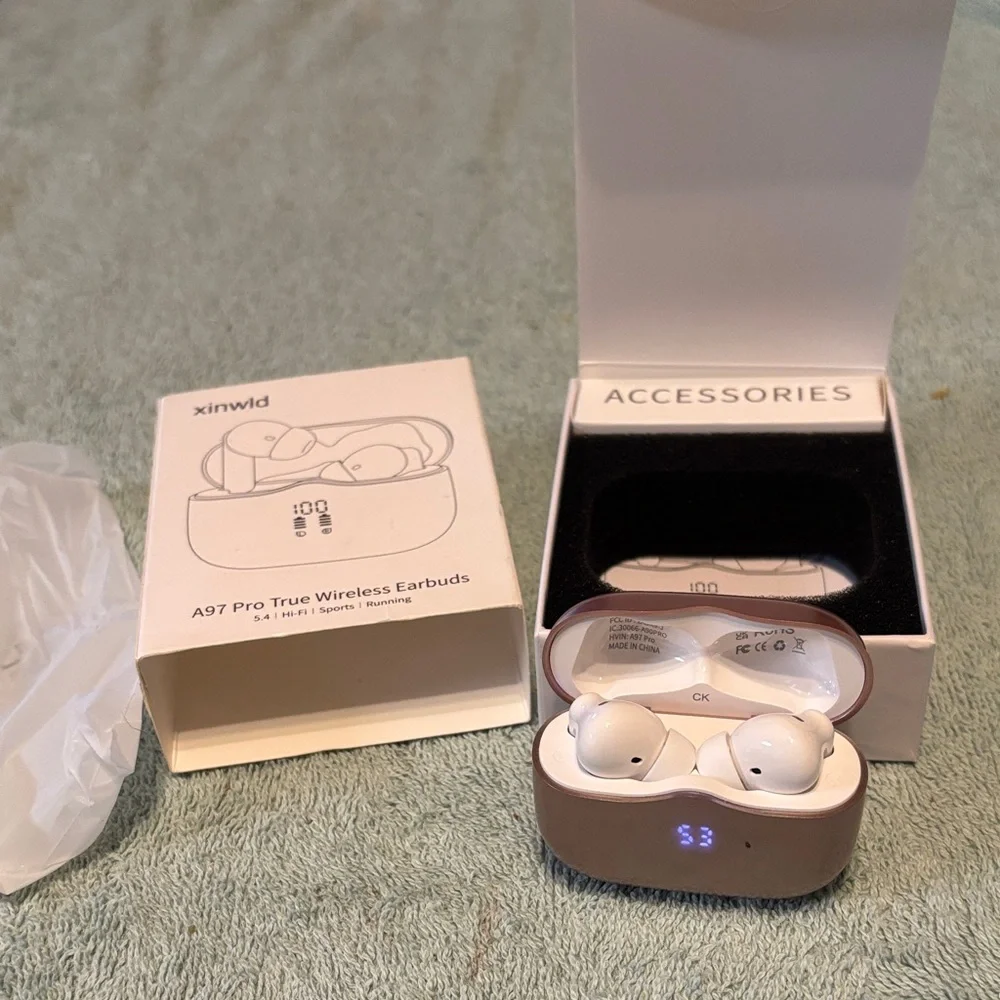 A97 Pro True Wireless Earbuds - White